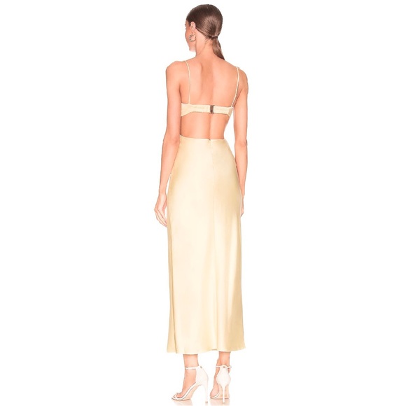 NEW SIGNIFICANT OTHER REVOLVE YELLOW CUTOUT MAXI DRESS - Picture 6 of 8